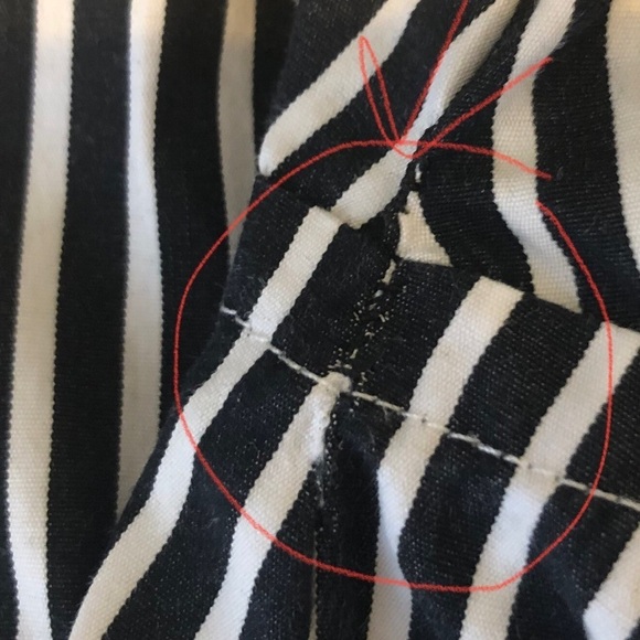 LAUREN RALPH LAUREN Striped Button-Down Shirt Black White 100% Cotton Size: 16 W - Picture 4 of 16